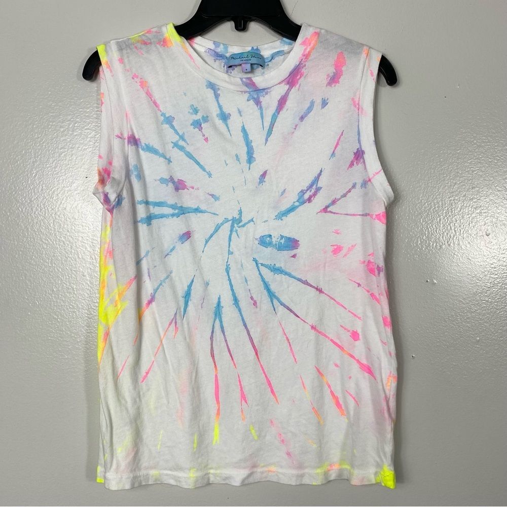 Michael Stars Iris Neon Muscle Tank Top sz S